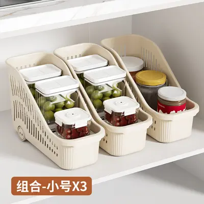 Wheeled Kitchen Storage Cabinet Large Capacity - 11