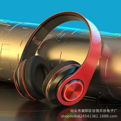 Beliebte helle Bluetooth-Kopfhörer, kabellose Kopfhörer, faltbar, Sport, ultra lange Akkulaufzeit, Noise-Cancelling-Kopfhörer, universell - 9