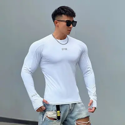 GYMBULL Herren-Trainingstights, hohe Elastizität, eng geschnitten, schnelltrocknend - 12