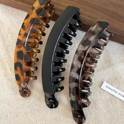 Bestselling Banana Hair Clip Large Volume Hair Clip Back Head Clip High Ponytail Claw Clip Vertical Clip No Hair Damage Twist Clip