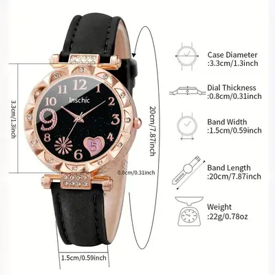 Cross-border watch factory wholesale casual fashion ladies wristwatch ins style student exam watch women wholesale