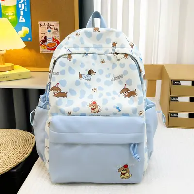 Cute Cartoon Backpack for High School Students, Large Capacity - 10