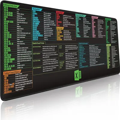Shortcut Key XXL Mouse Pad, Foreign Language Series, Office Desk Pad - 10