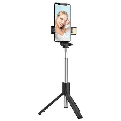 Cep telefonu Bluetooth selfie çubuğu şemsiye tipi zemin ayakta duran tripod çıkarılabilir güzellik dolgu ışığı kullanışlı el selfie artefaktı - 6
