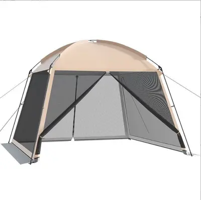 Large Outdoor Tent Canopy with Portable Mosquito-Net Tent for Beach Camping