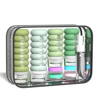 16-Piece Travel Bottle Set, Leak-Proof Silicone, Squeezable - 10