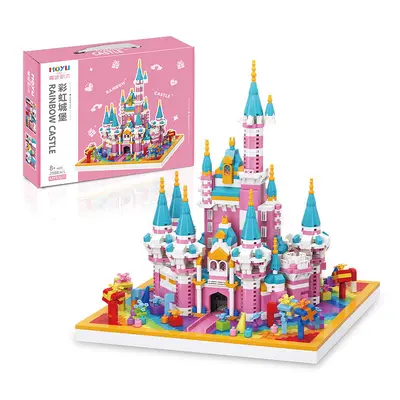 Kız Çocuk Yapı Blokları, Lego Uyumlu Buz ve Kar Kalesi Seti - 4