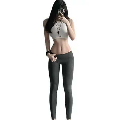 Women's Seamless High-Waist Yoga Pants, Butt Lifting, Elastic Sports Tights - 5