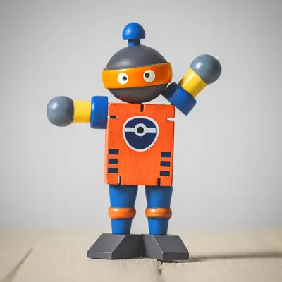 Ahşap Deformasyon Robot Bulmaca Oyuncağı, Stres Azaltıcı