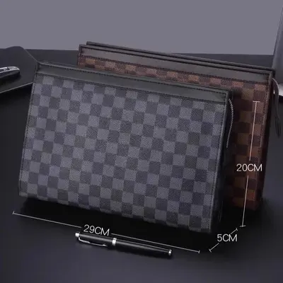 Men's Clutch Bag, Large Capacity, Casual Business Envelope Style - 5