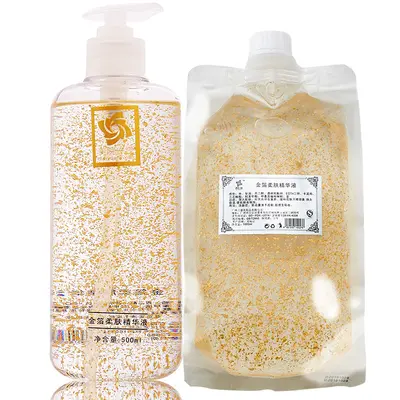 24k Gold Foil and Hyaluronic Acid Face Essence, Brightening and Anti-Aging