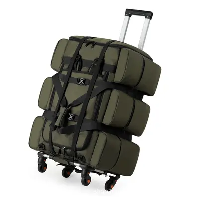 Trolley Travel Bag with 360° Wheels, Foldable, Large Capacity Luggage Bag - 7