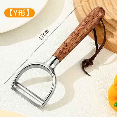 Walnut wood peeler knife, kitchen, fruit and vegetable peeler - 8