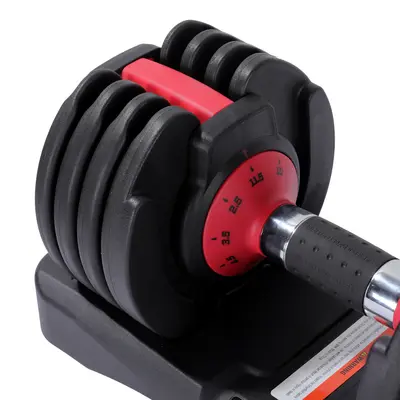 Grenzüberschreitendes 25BL-Griffsystem mit interner Verstellung, verstellbares Hantelset, 9 Stufen, 11,5 kg, schneller Gewichtswechsel - 3