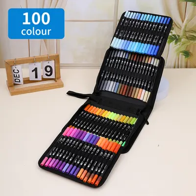 Dual-head marker pen set, water-compatible blendable - 11