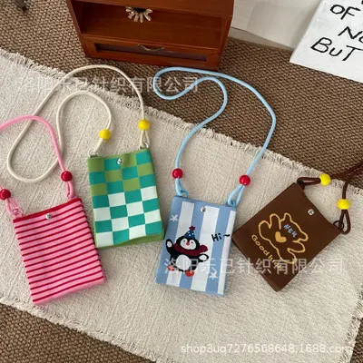 2026 Neue Kollektion gestrickte Mini Schultertasche aus Jute, niedliche Handytasche, Umhängetasche für den täglichen Gebrauch und Pendeln