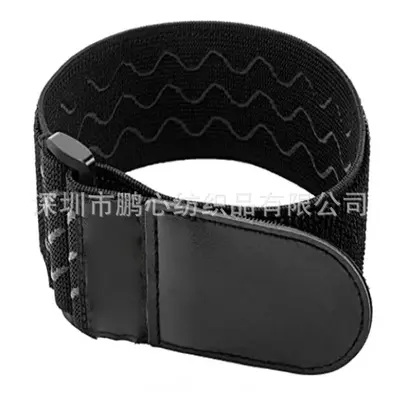 Elastic Hook-and-Loop Strap, Black Non-Slip Silicone - 3
