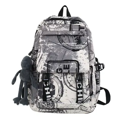 Graffiti Backpack, Large Capacity School and Travel Bag - 10