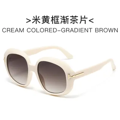 Round Large Frame T-Bar Sunglasses for Women and Men, Fashion Style - 12