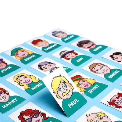 Guess Who Am I Card Board Game for Kids, Logic Training, Two-Player - 5