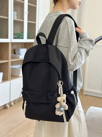 Campus-Style Student Backpack for Girls and Boys, Middle and High School - 3