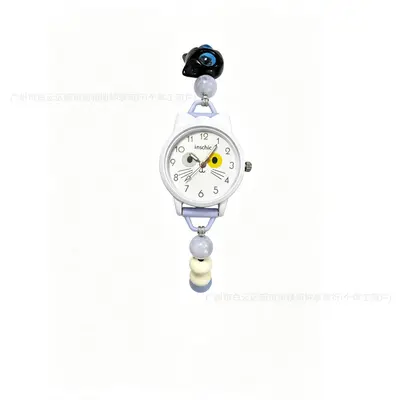 Damen-Armbanduhr mit Katzenmotiv, Quarz - 6