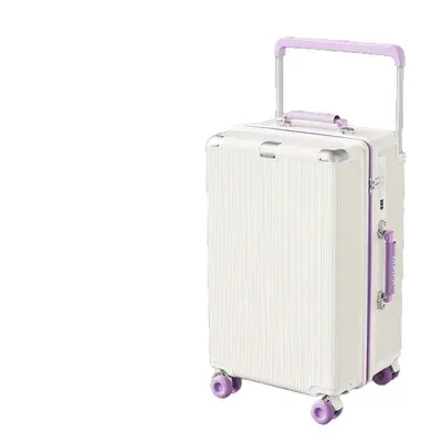 New Premium Luggage Suitcase Wide Handle Shock Absorption Brake Silent Wheels Large Capacity Travel Luggage 20 Inch Carry-on Suitcase with Combination Lock