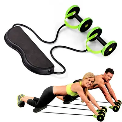 Water Drop Four-Wheel Ab Roller with Auto Rebound - 12