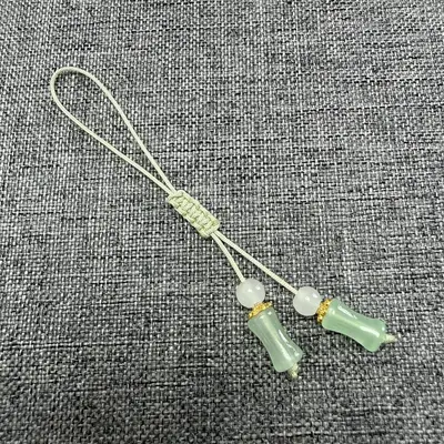 10B-5/6 handgefertigtes Webseil-Taschenanhänger mit Acrylanhänger - 10