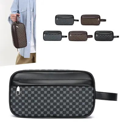 Men's Clutch Bag, Large Capacity, Portable Business Style - 1
