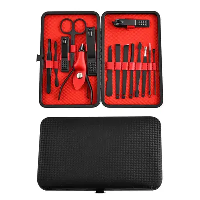24-teiliges Nagelpflege-Set, schwarz, Premium-Qualität - 11