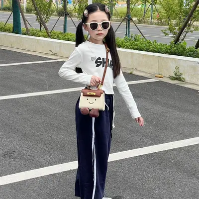 Kids Mini Crossbody Bag, Smiley Lychee Pattern Cartoon Handbag