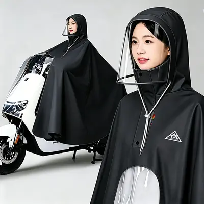 Raincoat for electric bikes and motorcycles, adult - 10