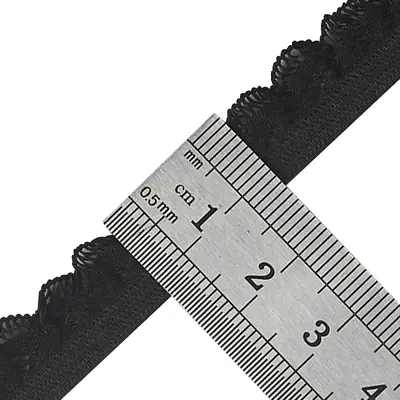 1,5 cm Elastik Dantel, Deniz Kabuğu Çiçek Kenarlı Kadın İç Çamaşırı Bandı - 6