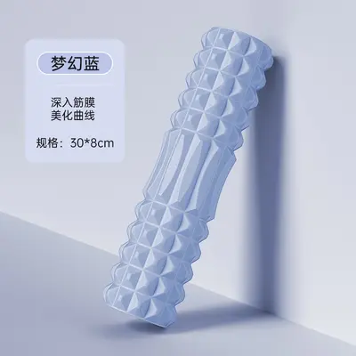 EVA içi boş yoga silindiri, hilal şeklinde kurt dişi çubuklu 33cm köpük silindiri, kas gevşetici, yoga silindiri, köpük silindiri. - 9