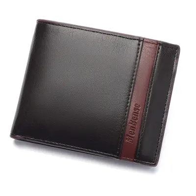Men's Short Leather Wallet, Large Capacity and Durable - 8