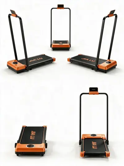 Katlanır Ev Tipi Koşu Bandı, Sessiz Amortisörlü Elektrikli, İç Mekan Fitness