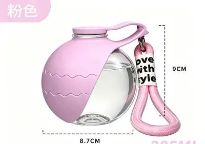Cross-border Pet Supplies Dog Outdoor Portable Water Bottle Stainless Steel Hook Ball-Shaped Reflux Foldable Drinking Water Dispenser - 8