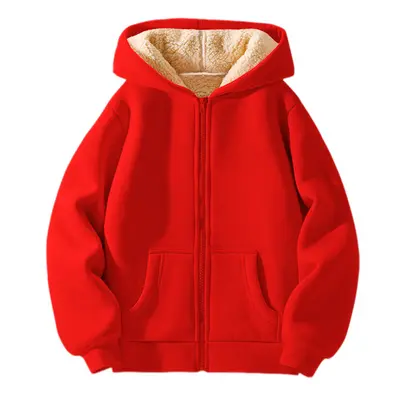 Kids' Fleece-Lined Thick Lamb Wool Winter Jacket - 10