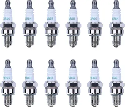 Spark Plug CMR6H/CMR5H/L7T/F7TC for Two-Stroke Brush Cutter and Garden Chainsaw - 12
