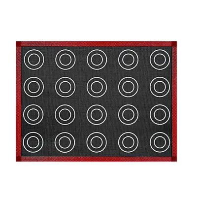 Backmatte Groß Backblech Antihaft-Backmatte hitzebeständig atmungsaktiv Silikon Glasfaser Ofenblech matte geschnittene Backmatte - 5