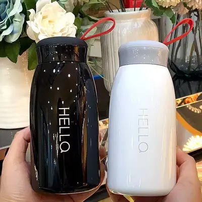 Halo Termos Bardak Paslanmaz Çelik Seyahat Bardağı, Taşınabilir Mini 2'li - 3