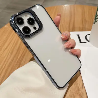 iPhone 18 Pro Max telefon kılıfı, elektrokaplama lensli görünmez braket, Apple 17 şeffaf darbeye dayanıklı 16PC kılıf için uygun. - 11