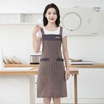 Summer Breathable Kitchen Apron, Oil and Stain Resistant - 9