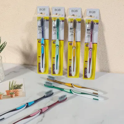 Soft Bristle Toothbrush for Adults, Family Pack - 3