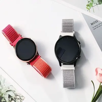 Nylon-Sportarmband 20/22 mm für Huawei Watch GT6/5, Garmin, Samsung