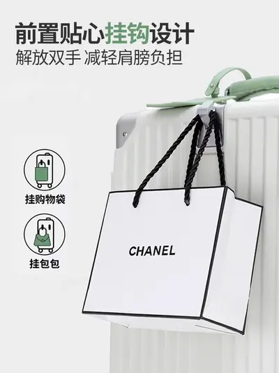 Grenzüberschreitender Dropshipping breiter Griff Kofferkoffer 20 Zoll Kabinengröße Koffer Reisekoffer Lederkoffer Trolley Tasche für Frauen Schweißfabrik