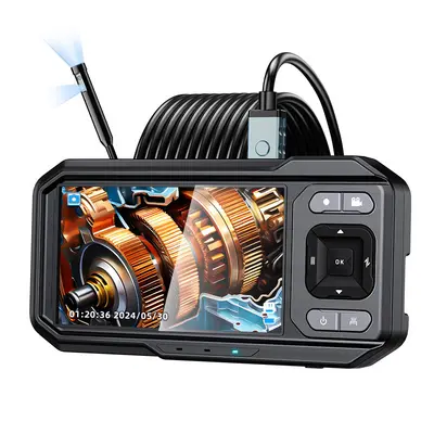 1080P endüstriyel endoskop, 4,5 inç IPS ekran, 8mm çift başlı kamera - 5