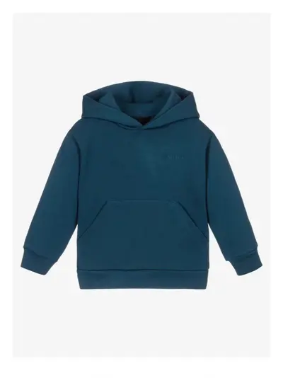 Kinder lockeres Kapuzensweatshirt mit Fleecefutter und Buchstabendruck Winter