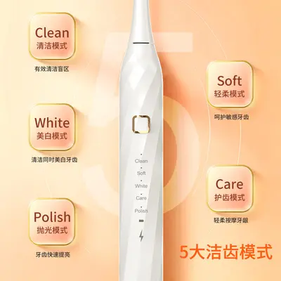 跨境新品电动牙刷声波扫振电动牙刷充电自动男女学生情侣牙刷批发 - 4